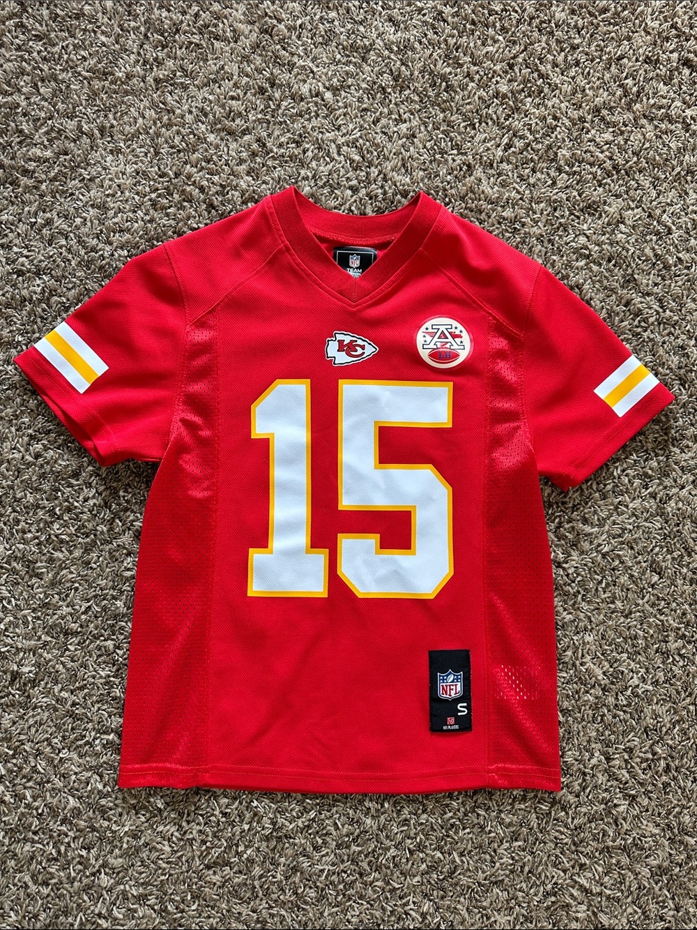 NFL Youth Kansas City Chiefs Patrick Mahomes Red Replica Jersey